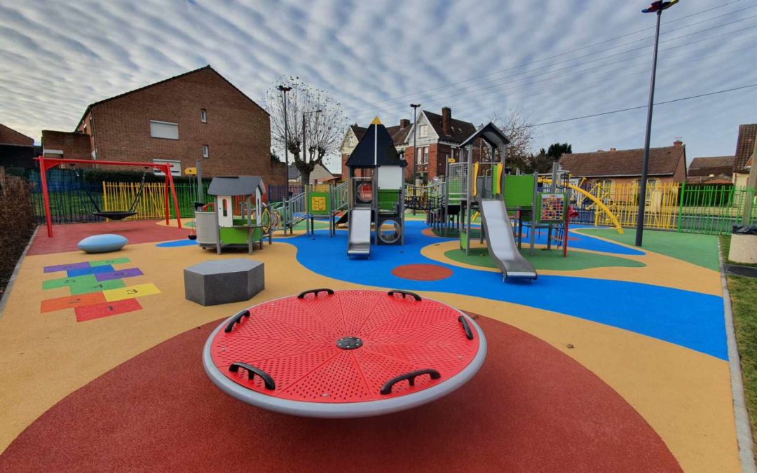 Liévin : Une nouvelle aire de jeux a vu le jour au coeur du quartier de Calonne